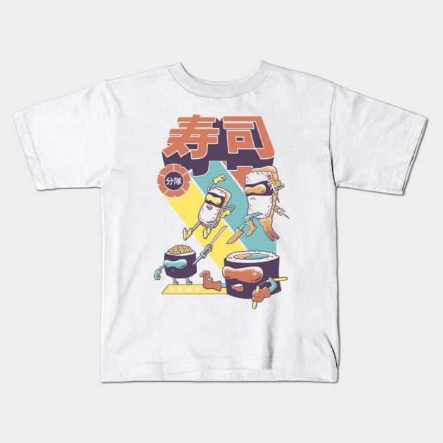 Sushi Sentai Kids T-Shirt by Vincent Trinidad Art